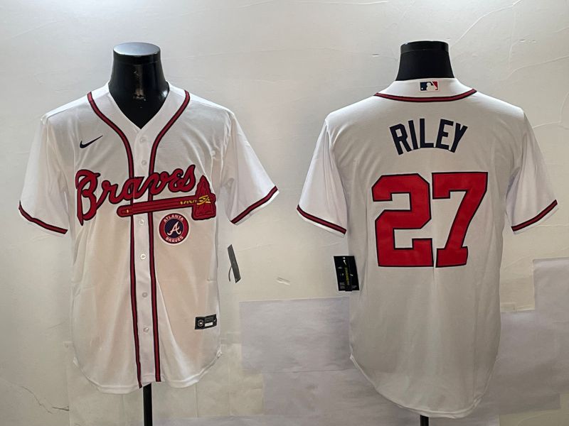 Men Atlanta Braves 27 Riley White Game 2024 Nike MLB Jersey style 4